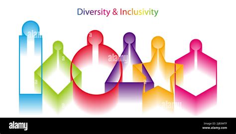 Inclusion And Diversity Infographic Vector Set People Vector Logo For