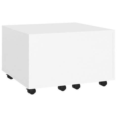 Zerodis Table Basse Blanc X X Cm Agglom R Hb Cdiscount Maison