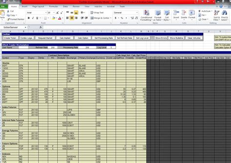 Quantum Support Interactive Brokers Trader Workstation API Excel DDE