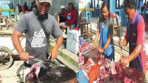 SKILLS MENAKJUBKAN Potong Ikan Tuna Utuh Segar Pesanan Ibu Merry