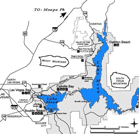 Printable Lake Mead Map