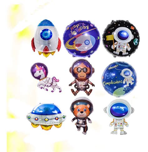 Globos De Aluminio Globos Espaciales Astronauta Dibujos Cuotas