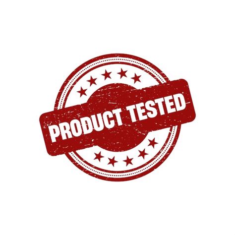 Premium Vector Product Tested Grunge Rubber Stamp Vector Illustration