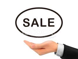 Sale Word Holding By Realistic Hand Stock Clipart | Royalty-Free | FreeImages