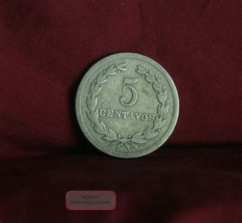 Centavos El Salvador World Coin Km Francisco Morazan Central