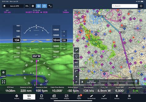 How To Customize Foreflights Instrument Panel On The Map Ipad Pilot News