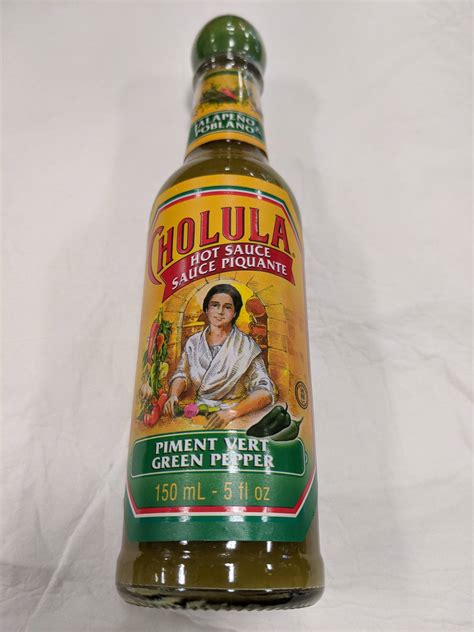CHOLULA HOT SAUCE PIMENT VERT GREEN PEPPER 7C Seafood