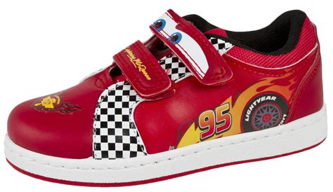 Boys Cars Lightning McQueen Skate Trainers Casual Character Sports ...