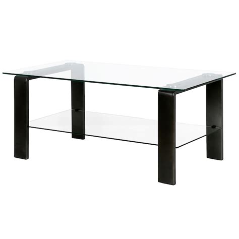 Hailey Home Asta Blackened Bronze Glass Modern Coffee Table In The Coffee Tables Department At