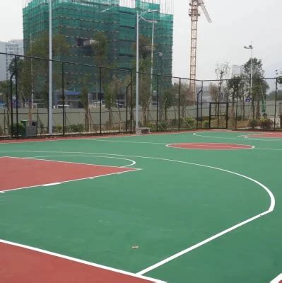 Outdoor Basketball Court Paint Rubber Outdoor Basketball Court Silica ...