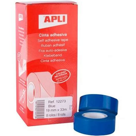 Apli Rouleau De Ruban Adh Sif 19mmx33m Bleu 8u Leroy Merlin