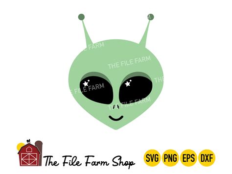 Alien Svg Alien Clipart Alien Face Svg Alien Head Svg Alien Vector