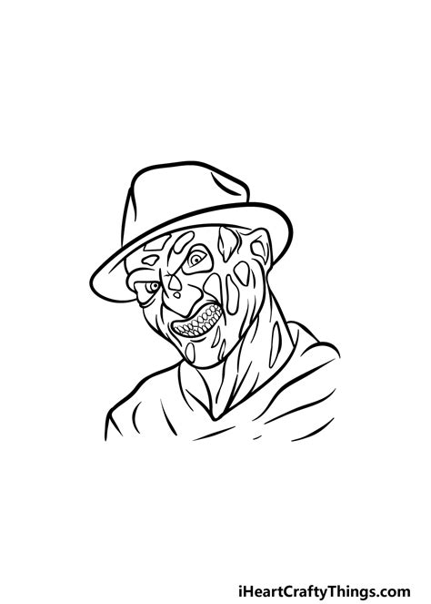 Freddy Krueger Face Drawing