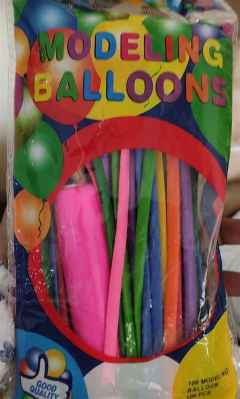 Birth Party Rubber Modeling Balloon Packaging Type Set Size Long At