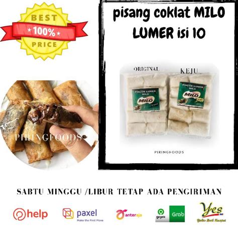 Jual PROMO PISANG COKLAT PISCOK MILO LUMER Shopee Indonesia