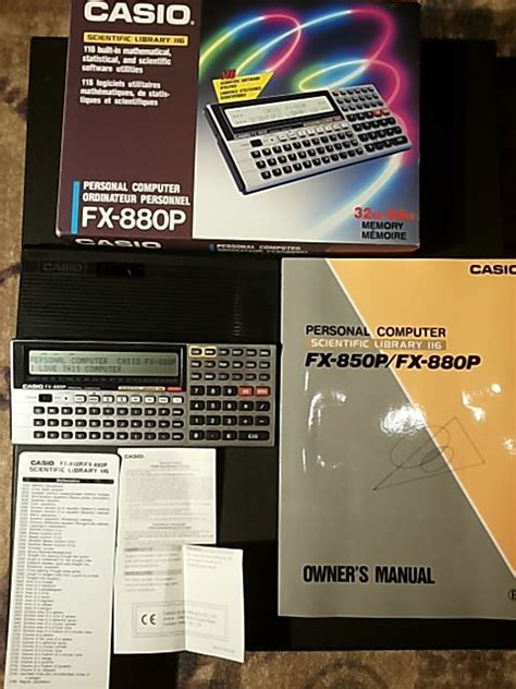 Vintage Casio Fx 880p Basic Programmable Calculator Catawiki