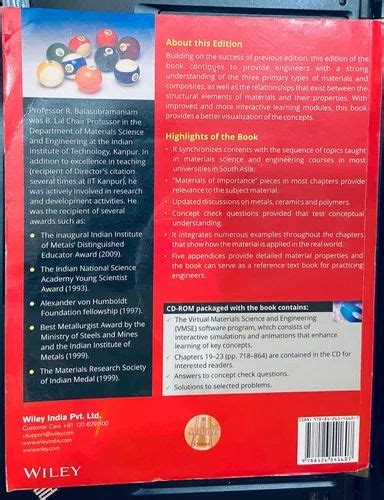Callister's Materials Science and Engineering 2nd Ed Book By R ...