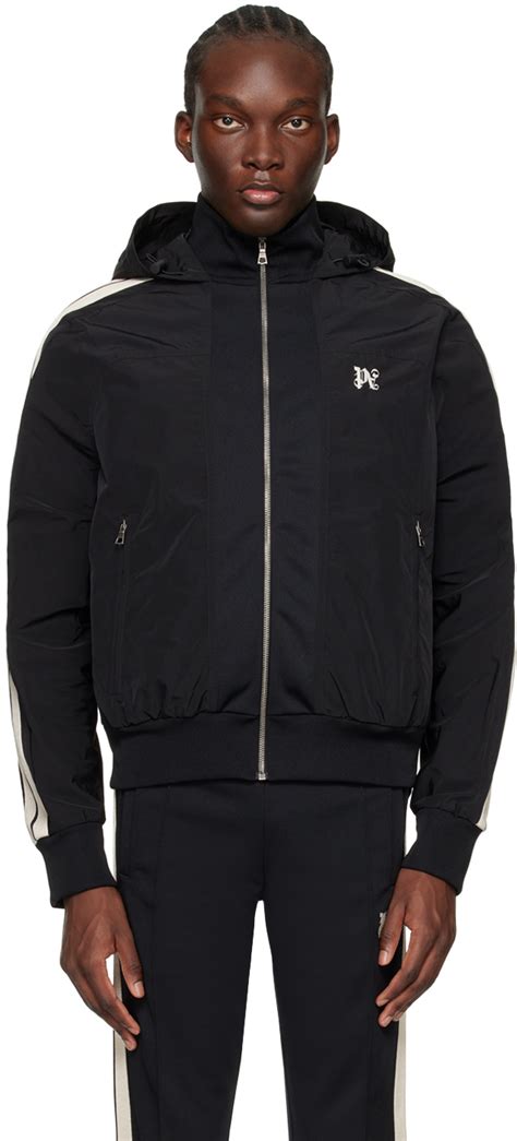 Palm Angels Black Monogram Jacket Palm Angels