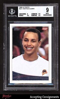 2009 10 Topps 321 Stephen Curry RC Rookie PSA 9 MINT WARRIORS EBay