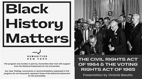 The Civil Rights Act Of 1964 The Voting Rights Act Of 1965 YouTube