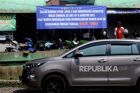 Bogor Terapkan Aturan Parkir Ganjil Genap Saat PPKM Level 4 Republika