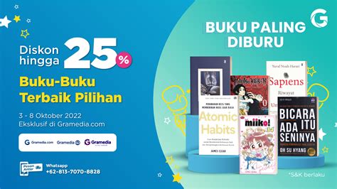 Promo Buku Paling Diburu Oktober Gramedia