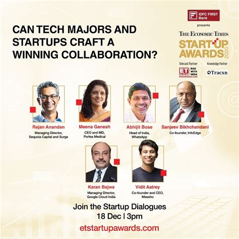 The Economic Times Startup Awards Bennett Coleman And Co Ltd