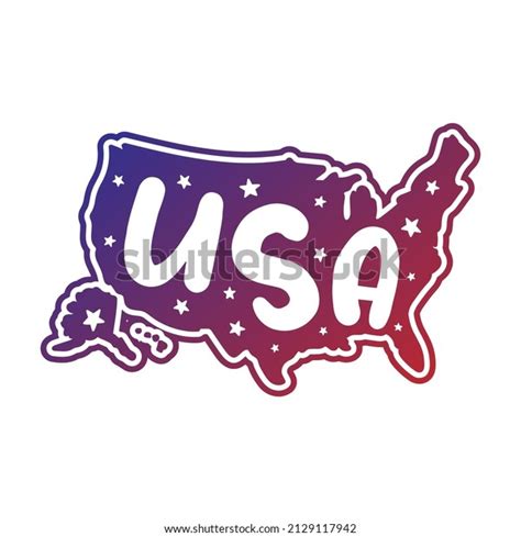 Usa Map Illustration Clip Art Design Stock Vector (Royalty Free ...