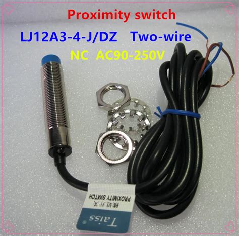 Pcs Two Wire Ac Type Inductive Proximity Sensor Lj A J Dz Nc Mm