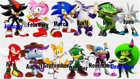 Your Birth Month Is The Sonic Character You Get To Hangout With For A