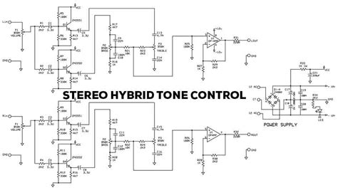 Schematic Diagram Tone Control Circuit Tda1524 Stereo Tone C