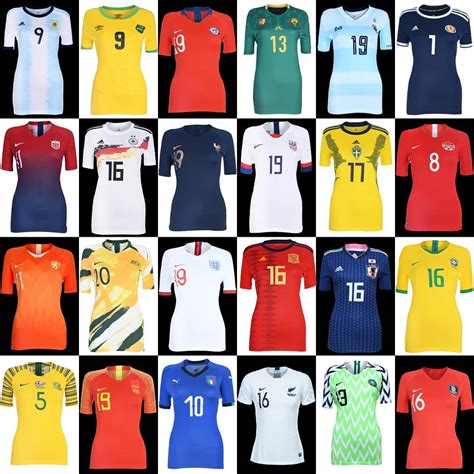 2019 Fifa Womens World Cup Kit Overview All 48 Home And Away Kits