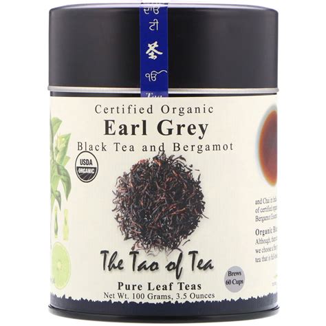 The Tao Of Tea Certified Organic Black Tea And Bergamot Earl Grey 35 Oz 100 G Iherb