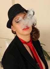 Redhead MILF Salinas Cuddle Her Nipples MILF Fox