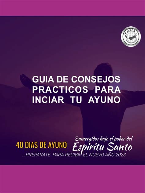 Guia De Consejos Para Tu Ayuno Pdf Cristo Título Oración