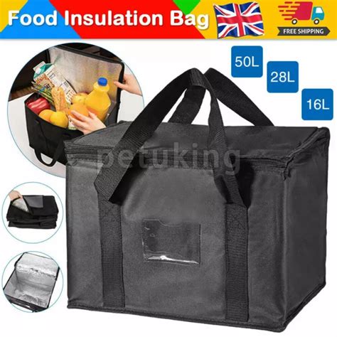 Large Food Delivery Insulated Bags Pizza Takeaway Thermal Warm Cold Bag Ruck Hot £7 59 Picclick Uk