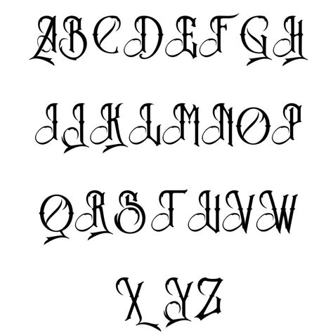 Printable Fancy Letters Stencils