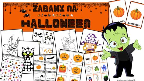 Halloween Zabawy Dla Dzieci Do Druku Zestaw