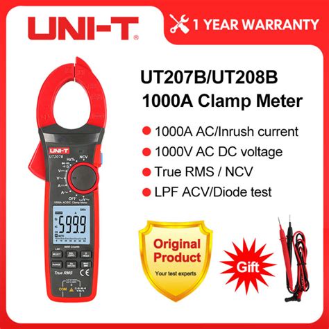 Uni T True Rms Digital Clamp Meter Ac Dc Current A V Ut B