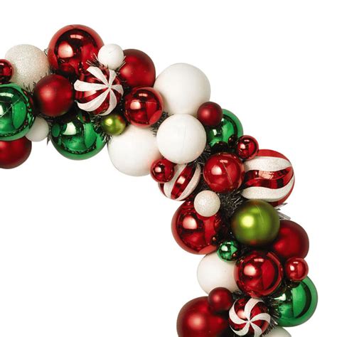 Coloured Bauble Wreath Bloom UK