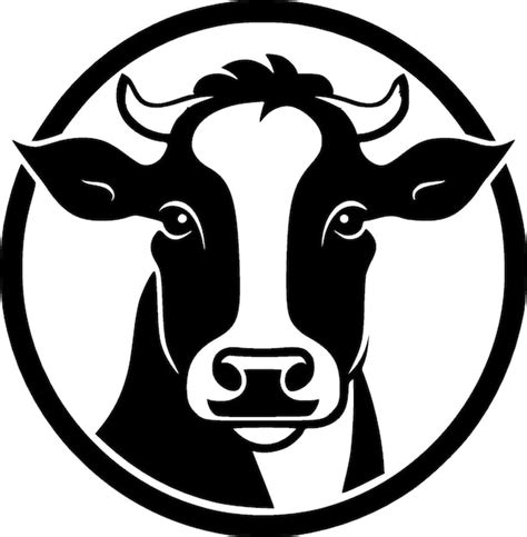 Premium Vector Cow Minimalist And Simple Silhouette Vector Illustration