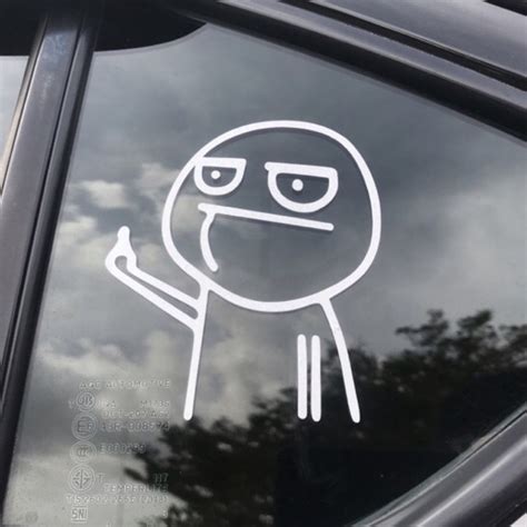 Fuck You Car Sticker Cartoon Figure Jdm Medium Finger Fyp Shopee Malaysia