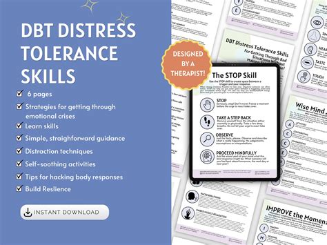 Dbt Distress Tolerance Handouts Crisis Survival Skills Mental Health