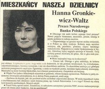 Hanna Gronkiewicz Waltz Honorowym Obywatelem Warszawy Mieszkaniec