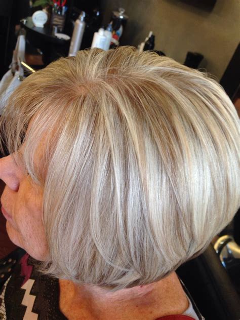 Highlight And Lowlight Through Natural Gray Am Hair Short White Hair Blonde Hair With