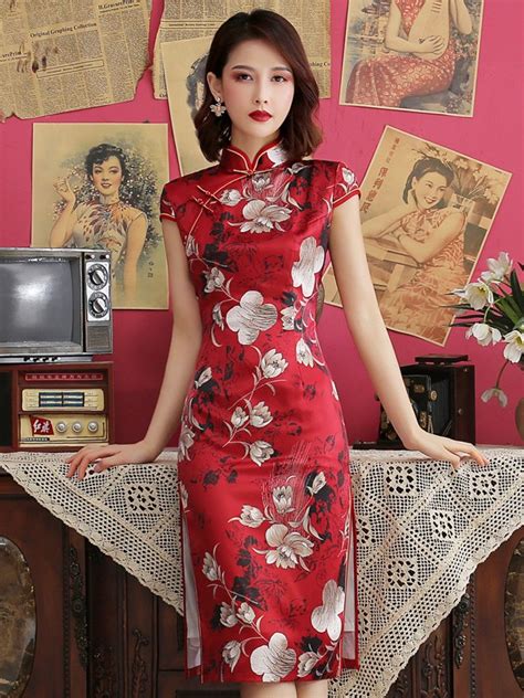 Vietnam Traditional Dress Woman Ao Dai Dress Elegant Long Sleeve Party