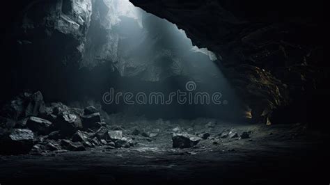 Abyss dark cave stock illustration. Illustration of dark - 318042666