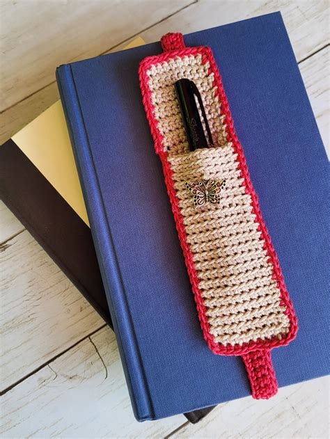 Pocket Bookmark Crochet Bookmark Journal Bookmark Bookmark Etsy