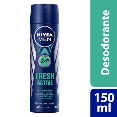 Desodorante Aerosol Nivea Fresh Active 150ml Drogasil