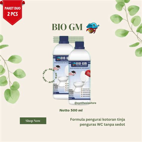 Botol Bio Gm Obat Wc Mampet Ori Bakteri Pengurai Kotoran Tinja Toilet